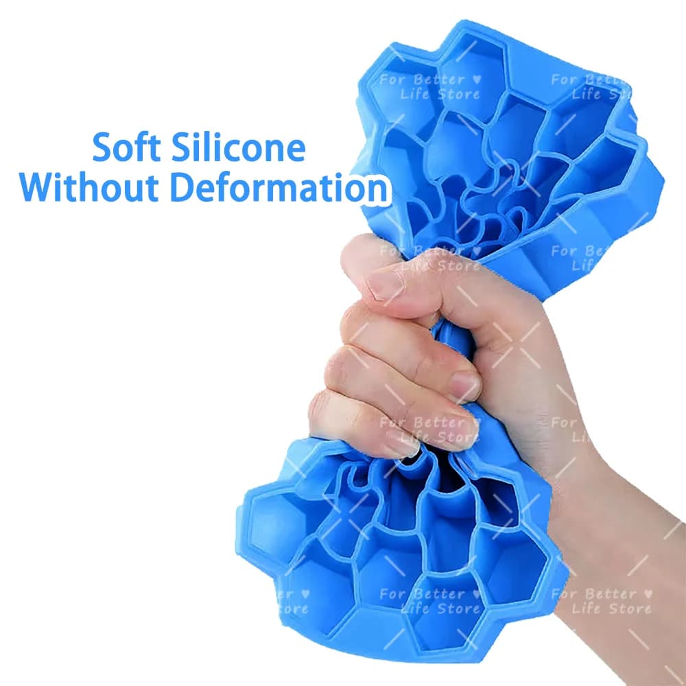 37-Grid Honeycomb Ice Cube Tray With Lid