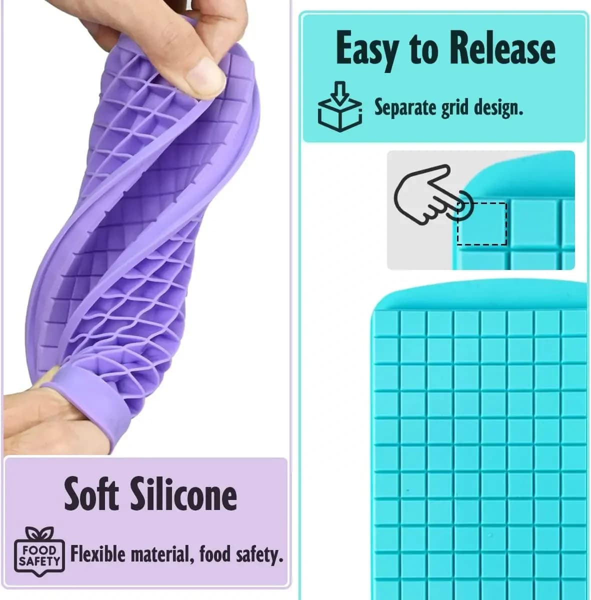 160-Grid Mini Ice Cube Tray