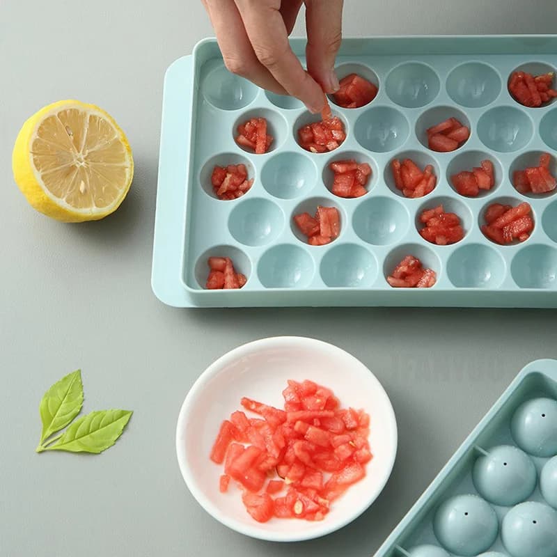 33-Cavity Hockey Ice Cube Tray