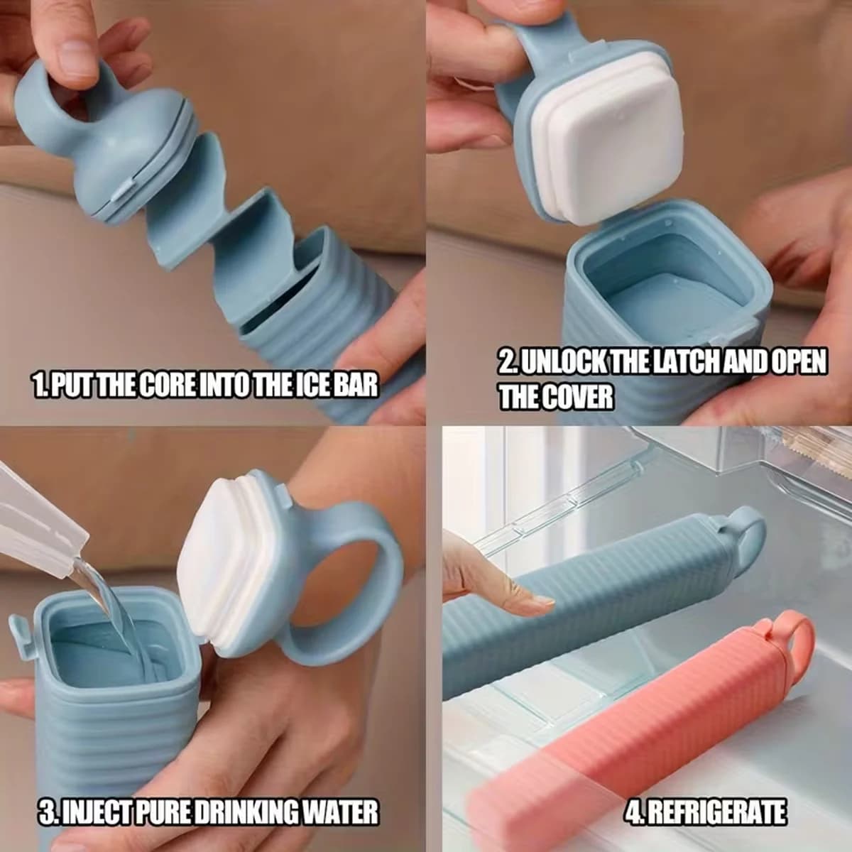 Long Strip Ice Cube Tray