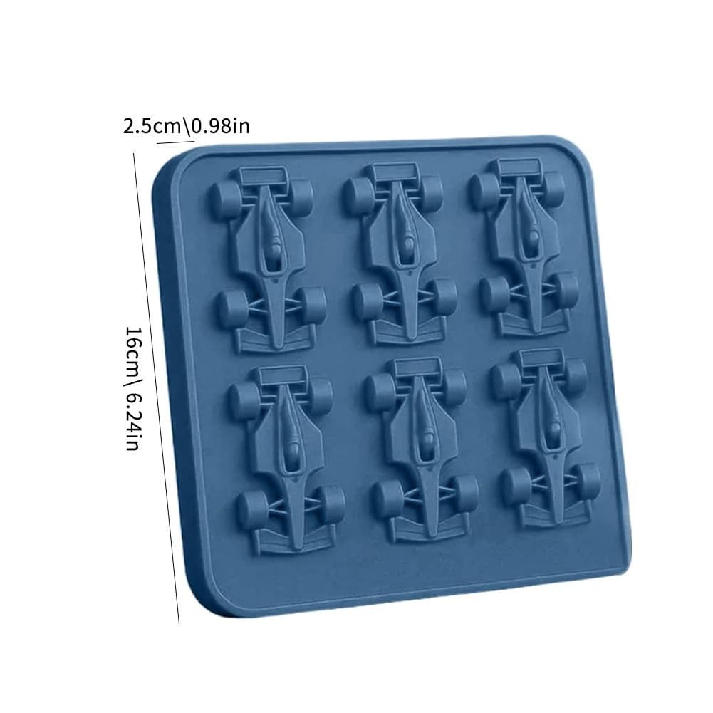 6-Cavity Racing Car Ice Mold