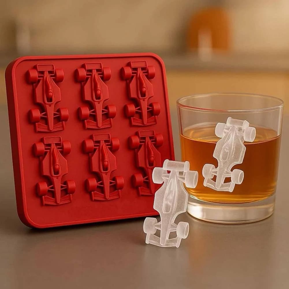 6-Cavity Racing Car Ice Mold