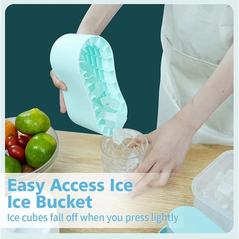 Round Silicone Ice Bucket