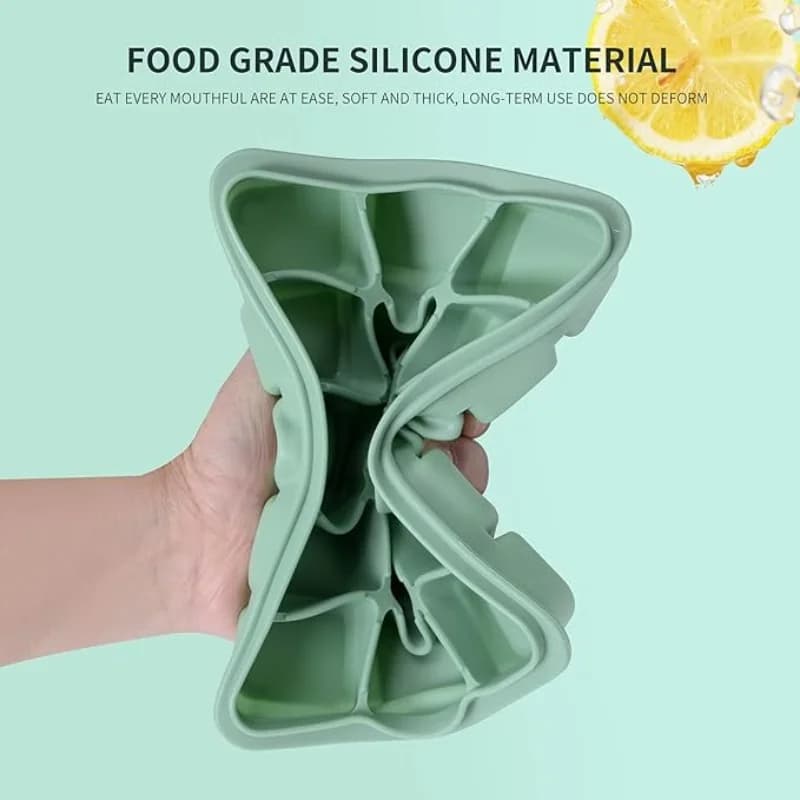 24-Grid Square Ice Cube Tray With Lid