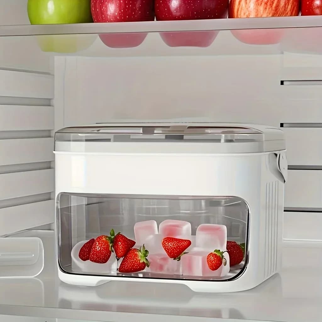Large Capacity Double-Layer Ice Cube Box
