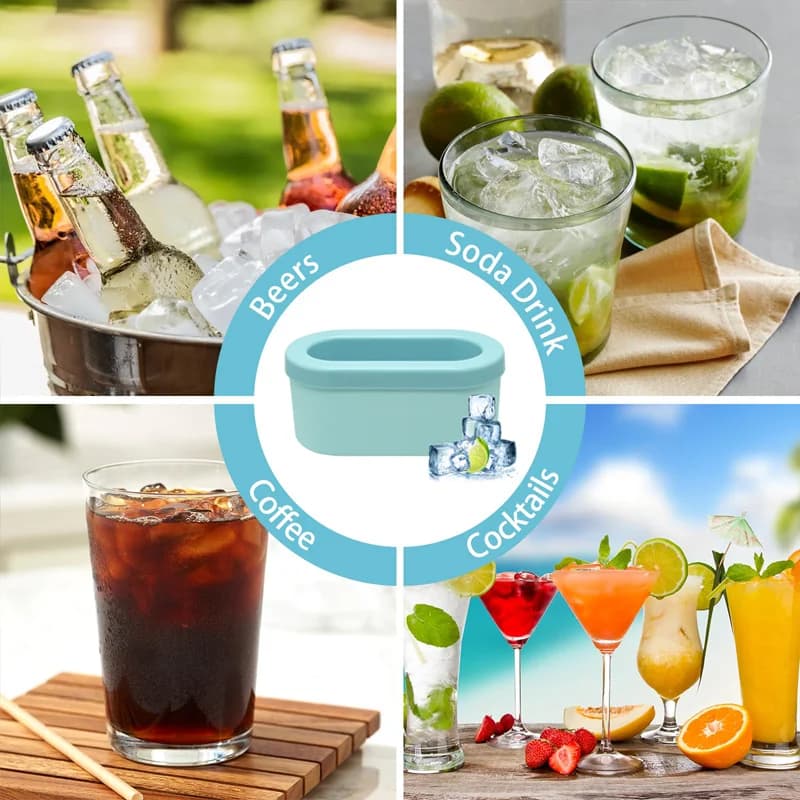 Round Silicone Ice Bucket