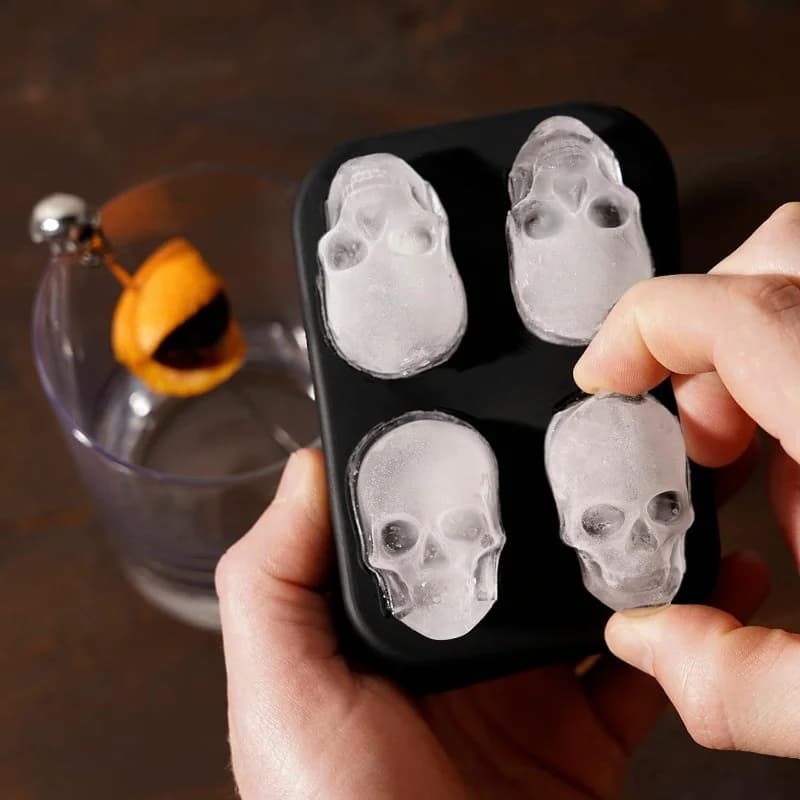 3D Skull Ice Ball Mold