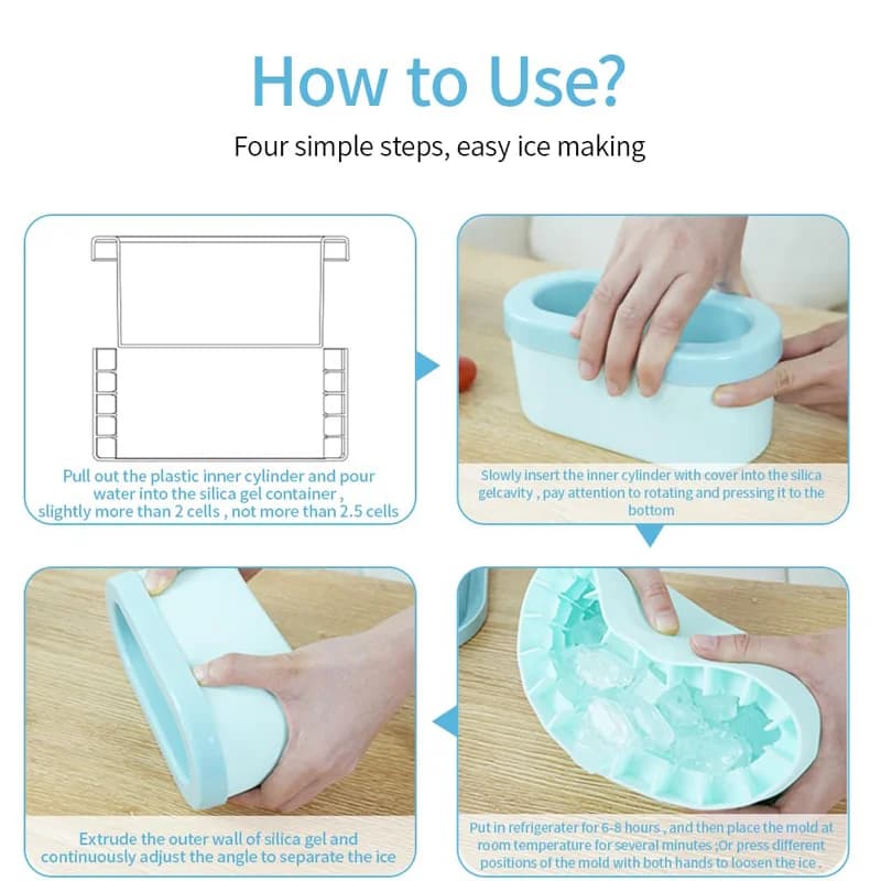 Round Silicone Ice Bucket