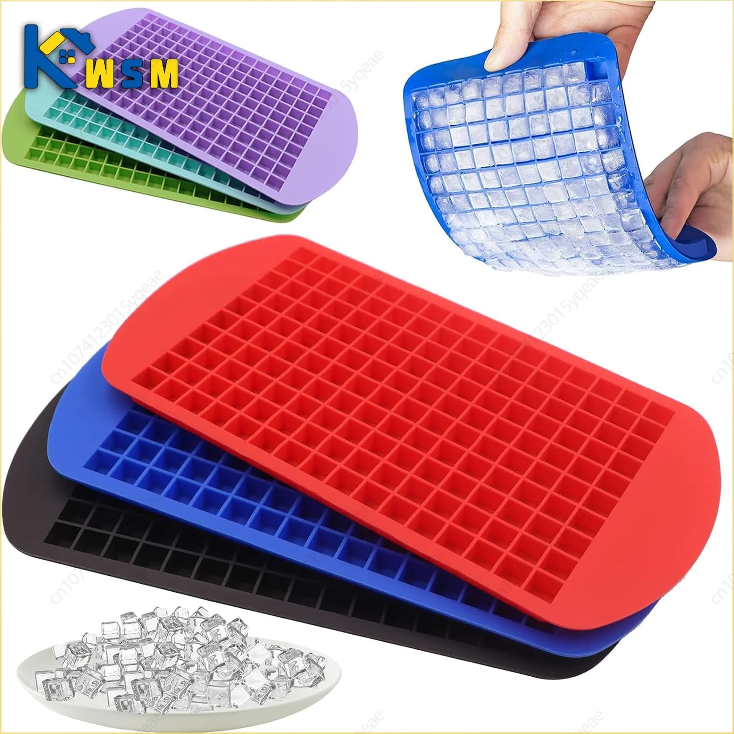 160-Grid Mini Ice Cube Tray
