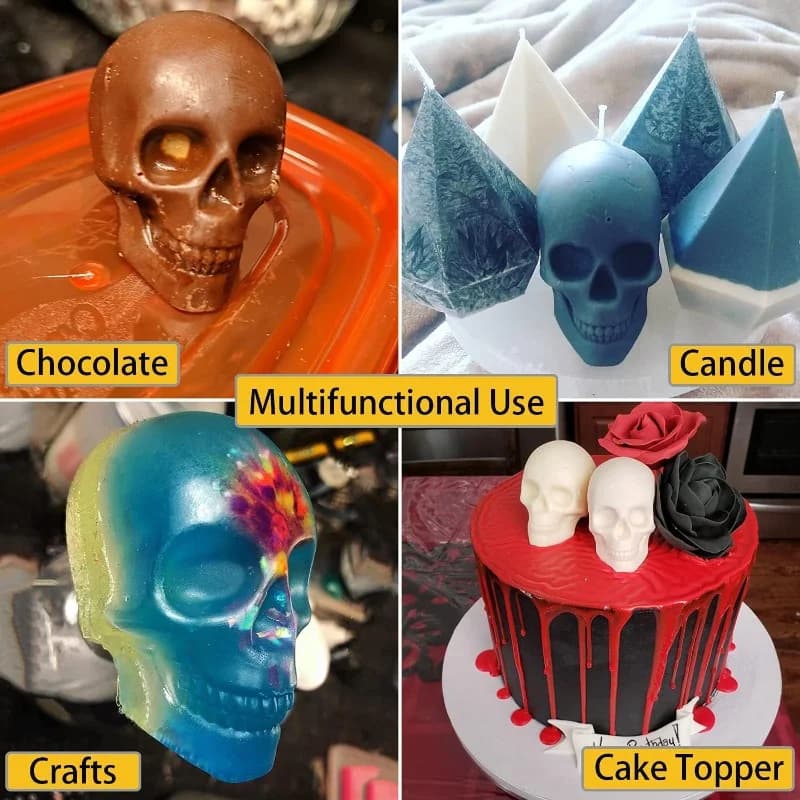 3D Skull Ice Ball Mold