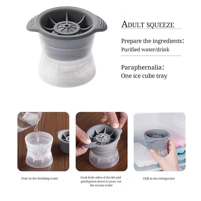 2-Pack Spherical Ice Hockey Mold