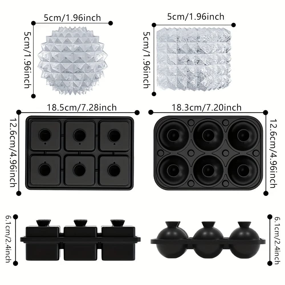 Stackable Ice Cube Tray With Funnel